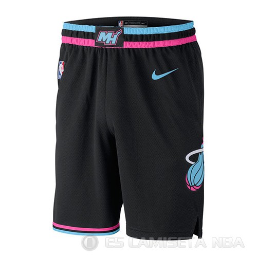 Pantalone Miami Heat Ciudad 2018-19 Negro - Haga un click en la imagen para cerrar
